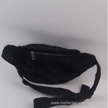 Fashion autumn and winter plush waist bag